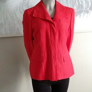 Jones Collection Red Blazer/Jacket size 4